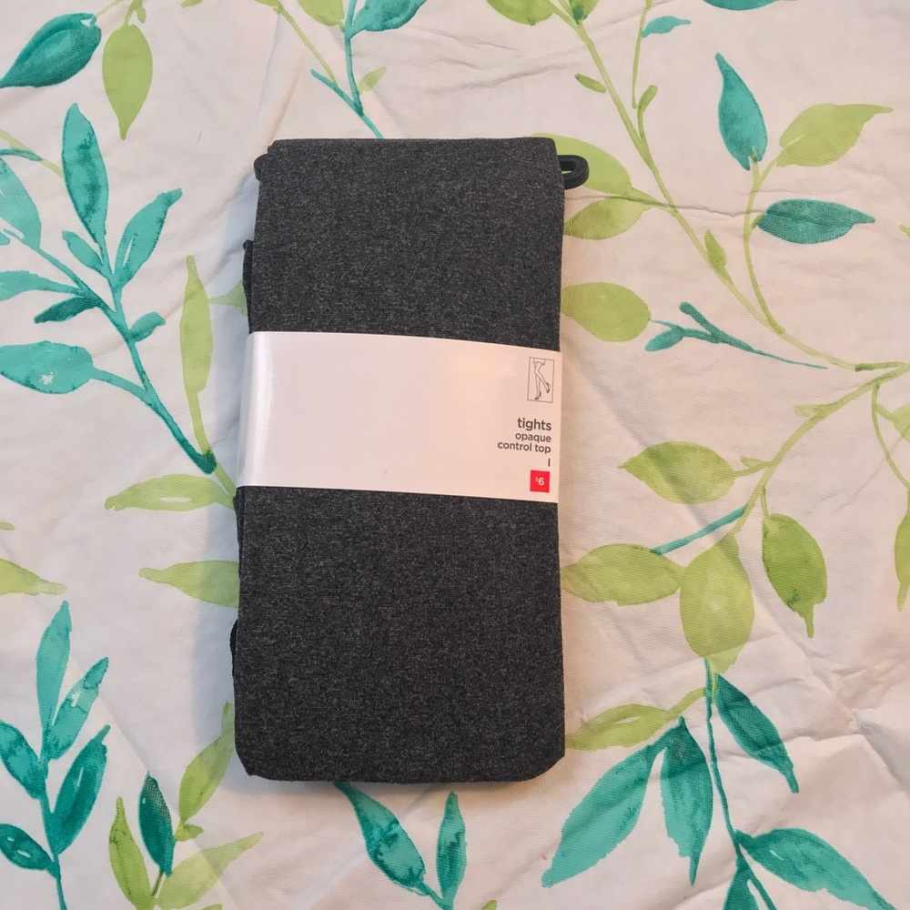 NWT Gray Women’s Opaque Control Top Tights